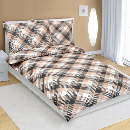 Bellatex Bavlnené obliečky Kocka sivá Bellatex Bavlnené obliečky Kocka sivá