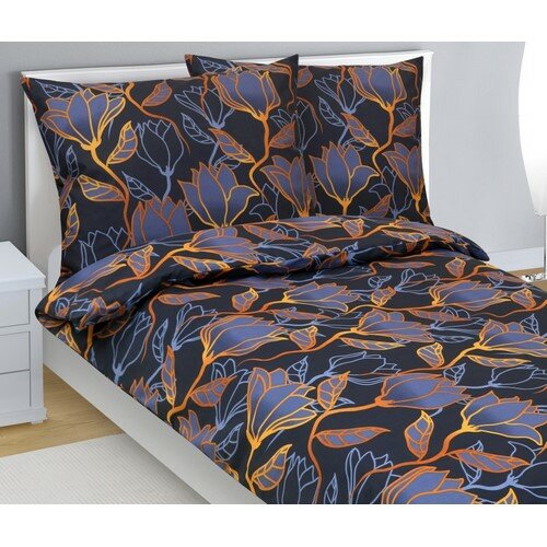 Bellatex Bavlnené obliečky Kvet tm. modrá Bellatex Bavlnené obliečky Kvet tm. modrá