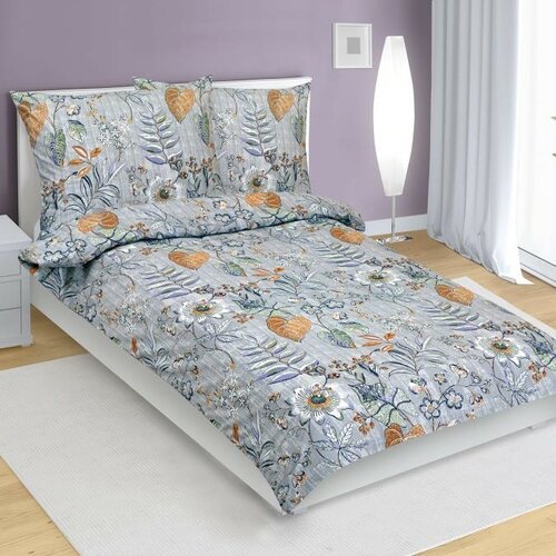 Bellatex Bavlnené obliečky Lístie fialová Bellatex Bavlnené obliečky Lístie fialová