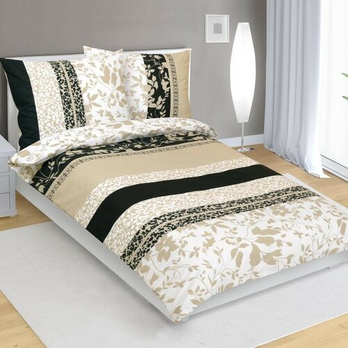 Bellatex Bavlnené obliečky Listy béžová Bellatex Bavlnené obliečky Listy béžová