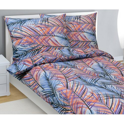 Bellatex Bavlnené obliečky Papradie modrá Bellatex Bavlnené obliečky Papradie modrá