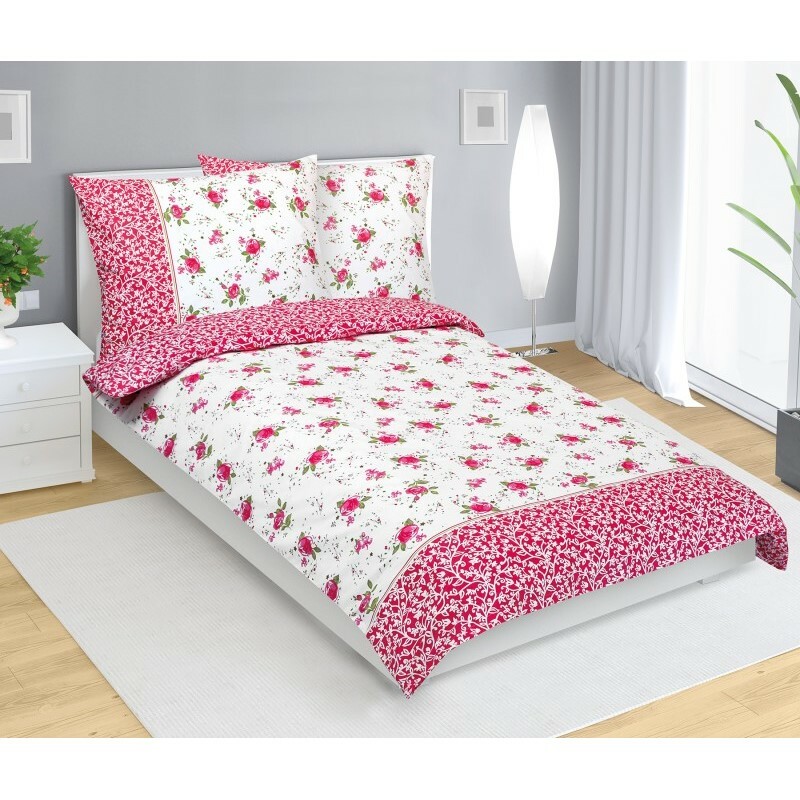 Bellatex Bavlnené obliečky Ružička ružová Bellatex Bavlnené obliečky Ružička ružová