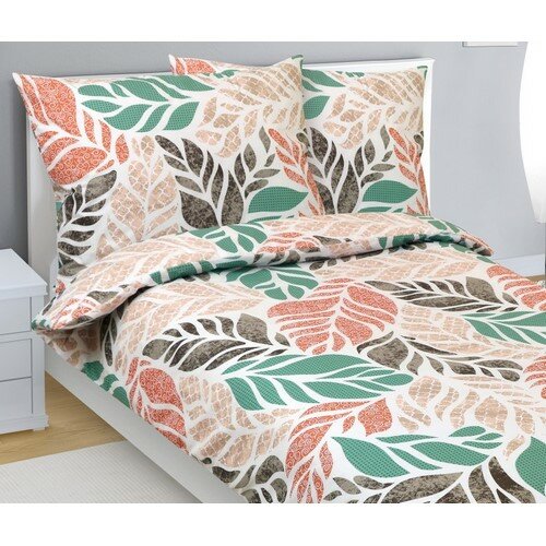 Bellatex Bavlnené obliečky Variácia jesenná zelená Bellatex Bavlnené obliečky Variácia jesenná zelená