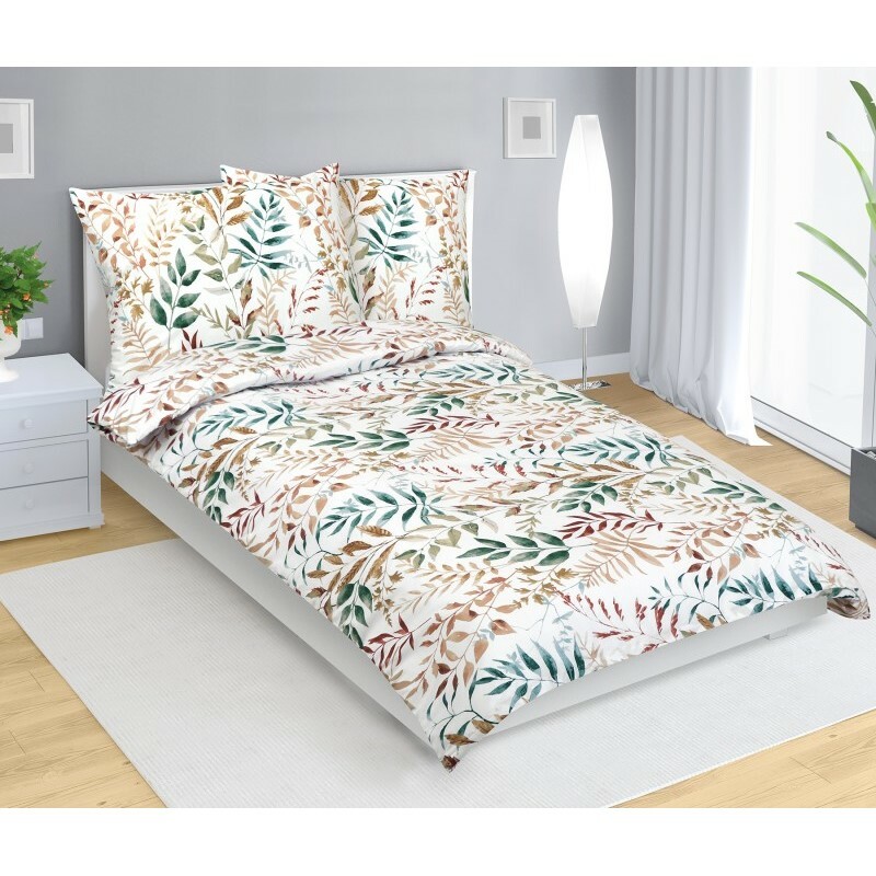 Bellatex Bavlnené posteľná bielizeň Větvičkabéžová Bellatex Bavlnené posteľná bielizeň Větvičkabéžová