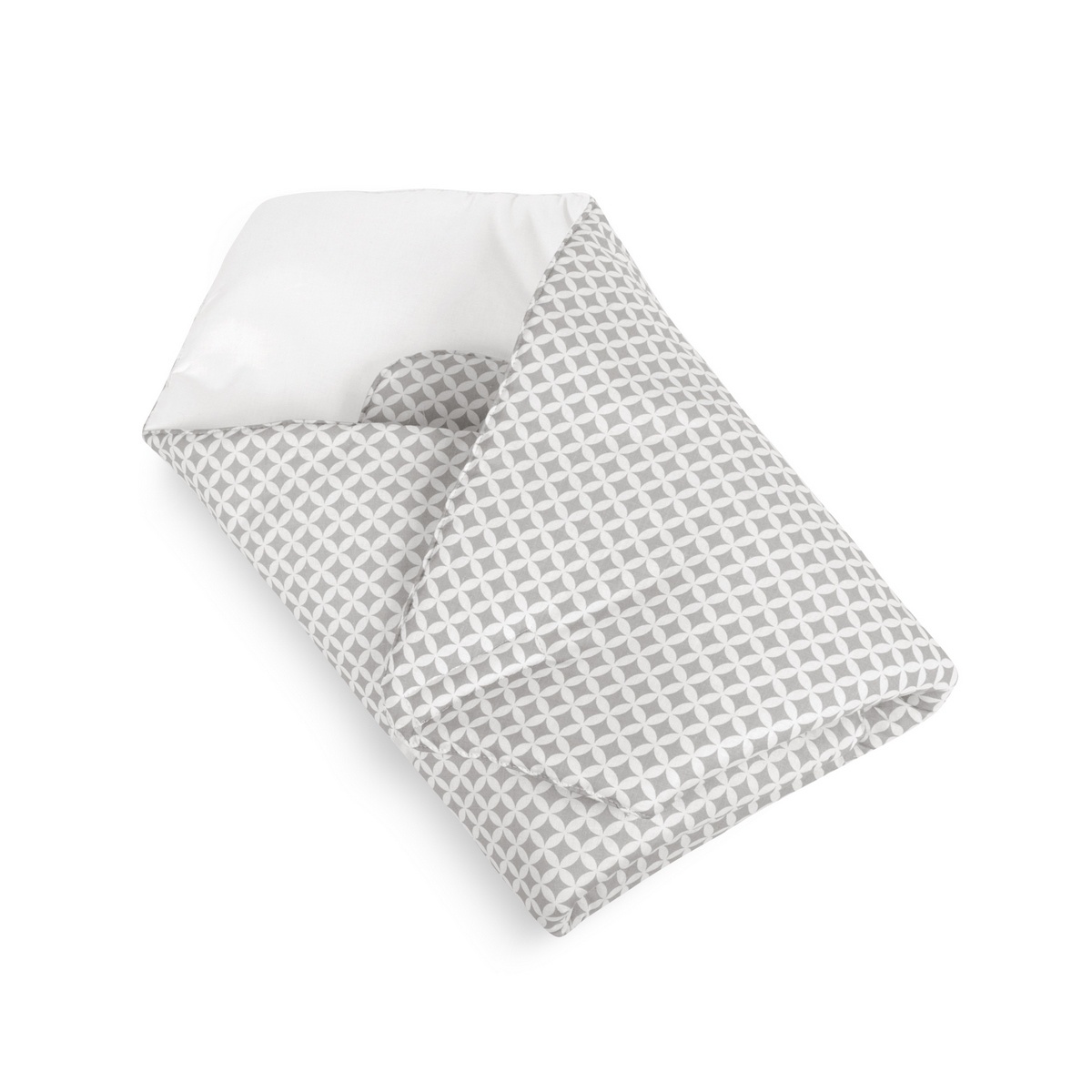 Bellatex Detská zavinovačka Kosoštvorce sivá Bellatex Detská zavinovačka Kosoštvorce sivá