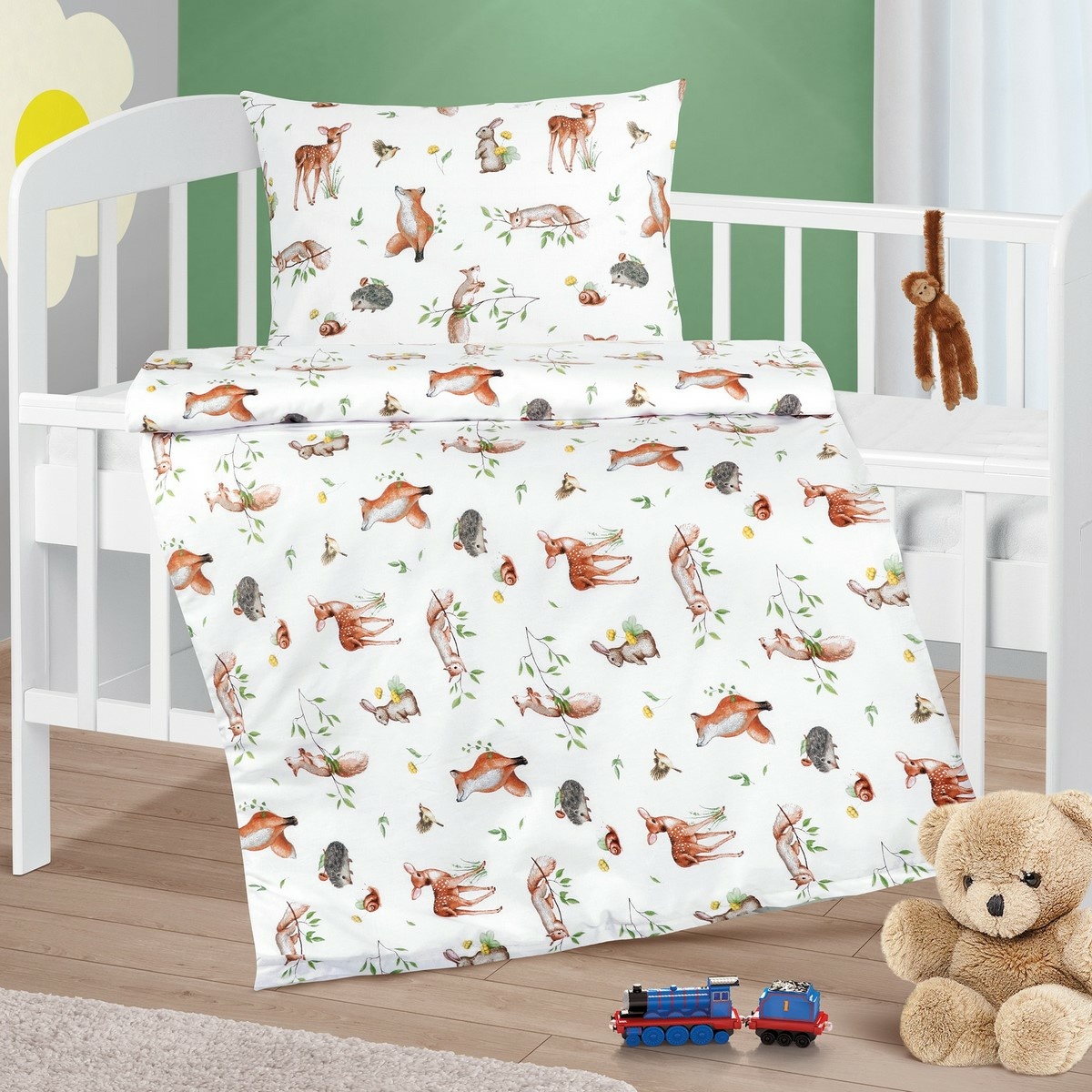 Bellatex Detské Bavlnené obliečky Agáta Zvieratká v lese Bellatex Detské Bavlnené obliečky Agáta Zvieratká v lese