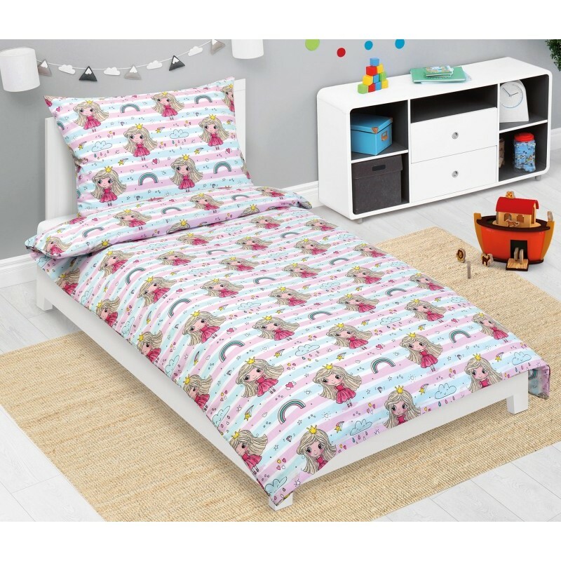 Bellatex Detské bavlnené obliečky Junior Princezná ružová Bellatex Detské bavlnené obliečky Junior Princezná ružová