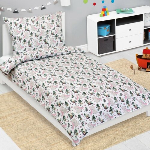 Bellatex Detské bavlnené obliečky Junior Zajačik sivá Bellatex Detské bavlnené obliečky Junior Zajačik sivá