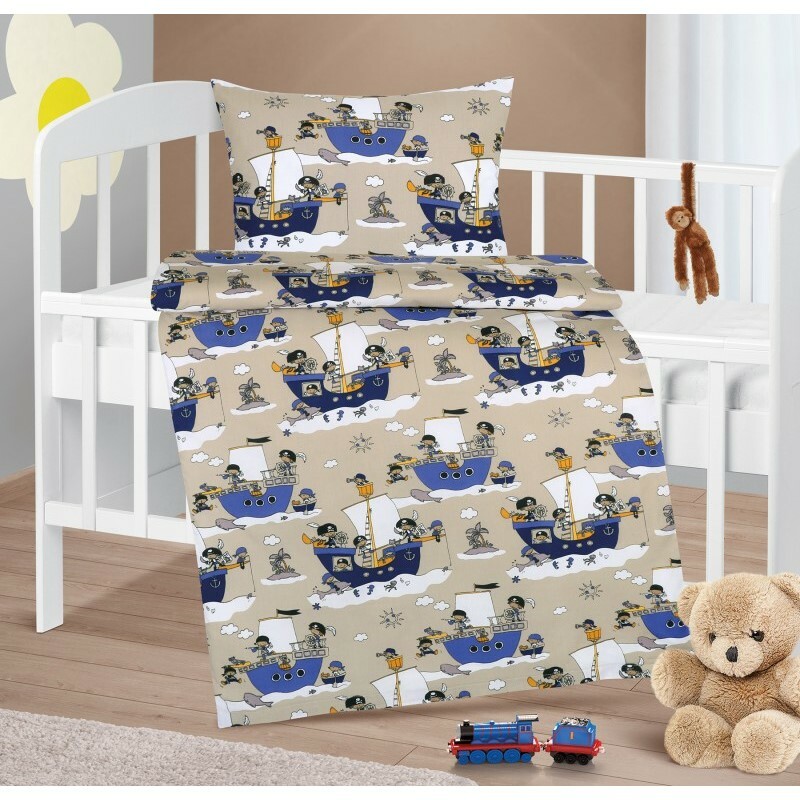 Bellatex Detské bavlnené obliečky do postieľky Agáta Námorník modrá 90 x 135 cm Bellatex Detské bavlnené obliečky do postieľky Agáta Námorník modrá 90 x 135 cm