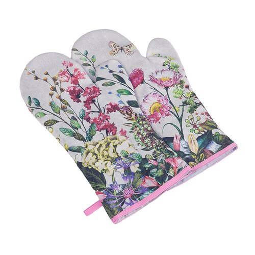 Bellatex Grilovacia rukavica Lúčne kvietky režná Bellatex Grilovacia rukavica Lúčne kvietky režná