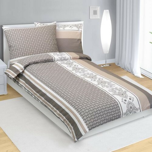 Bellatex Krepové obliečky Ornament kávová