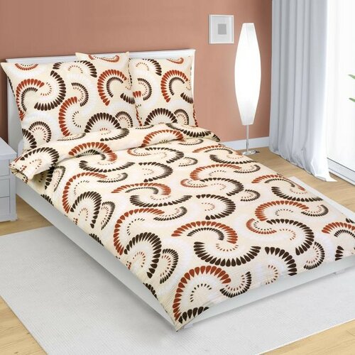 Bellatex Krepové obliečky Vejáriky hnedá