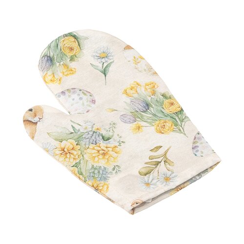 Bellatex Kuchynská chňapka Veľká noc Zajačik kvet béžová Bellatex Kuchynská chňapka Veľká noc Zajačik kvet béžová