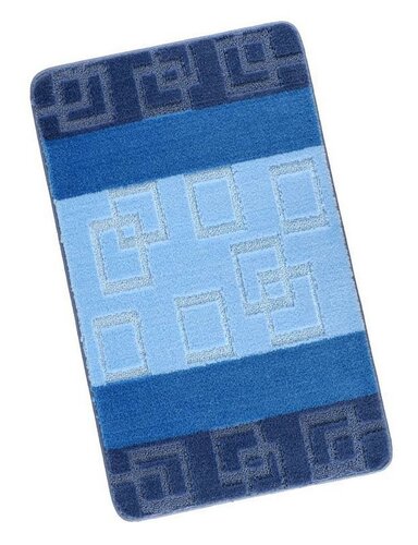 Bellatex Kúpeľňová predložka Bany Kocka modrá Bellatex Kúpeľňová predložka Bany Kocka modrá