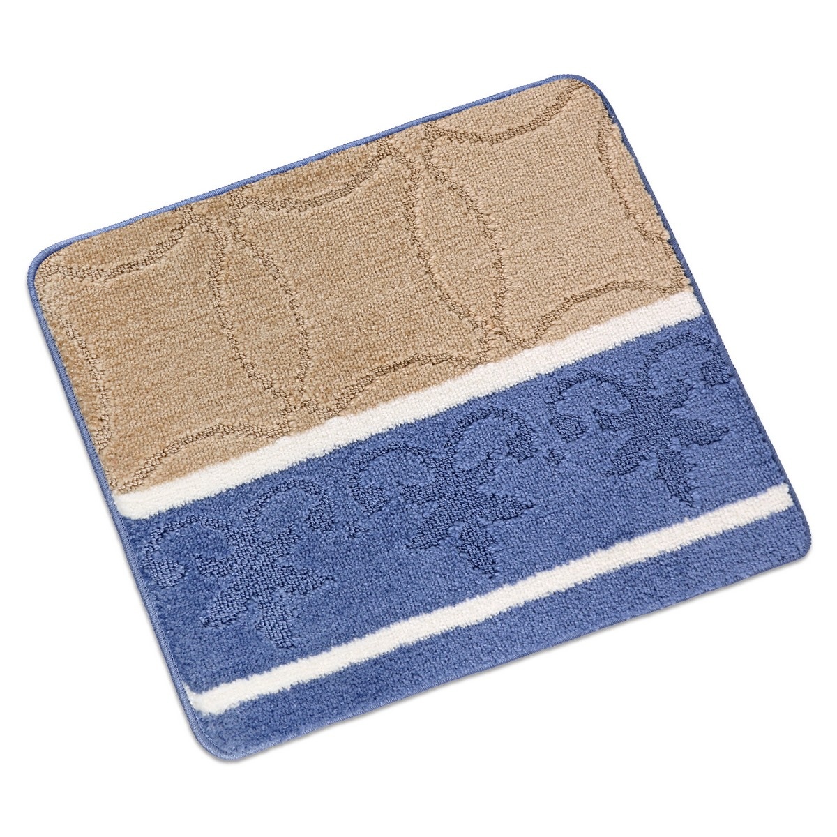 Bellatex Kúpeľňová predložka Bany bez výkroja Ornament béžová Bellatex Kúpeľňová predložka Bany bez výkroja Ornament béžová