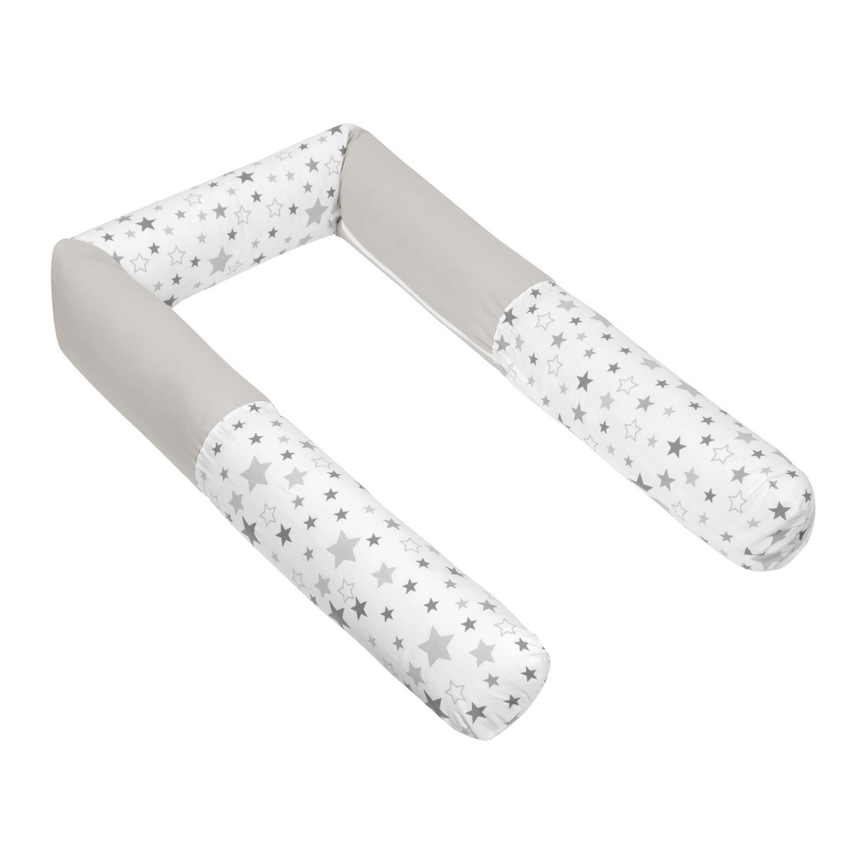 Bellatex Mantinel do postieľky valec Hviezdy sivá Bellatex Mantinel do postieľky valec Hviezdy sivá