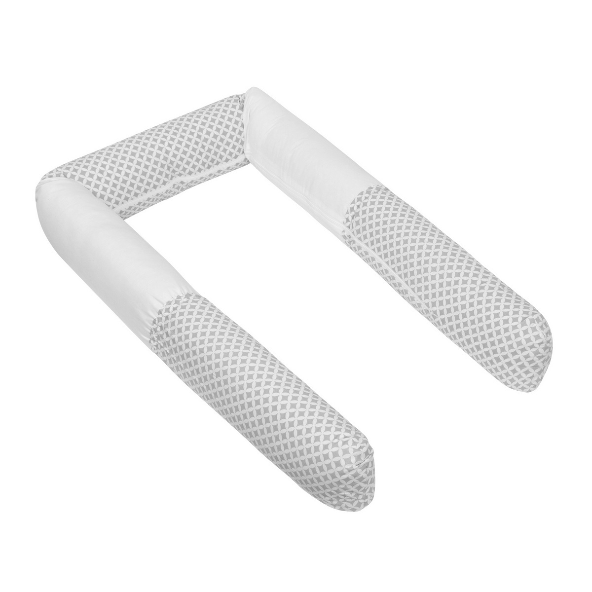 Bellatex Mantinel do postieľky valec Kosoštvorce šedá Bellatex Mantinel do postieľky valec Kosoštvorce šedá