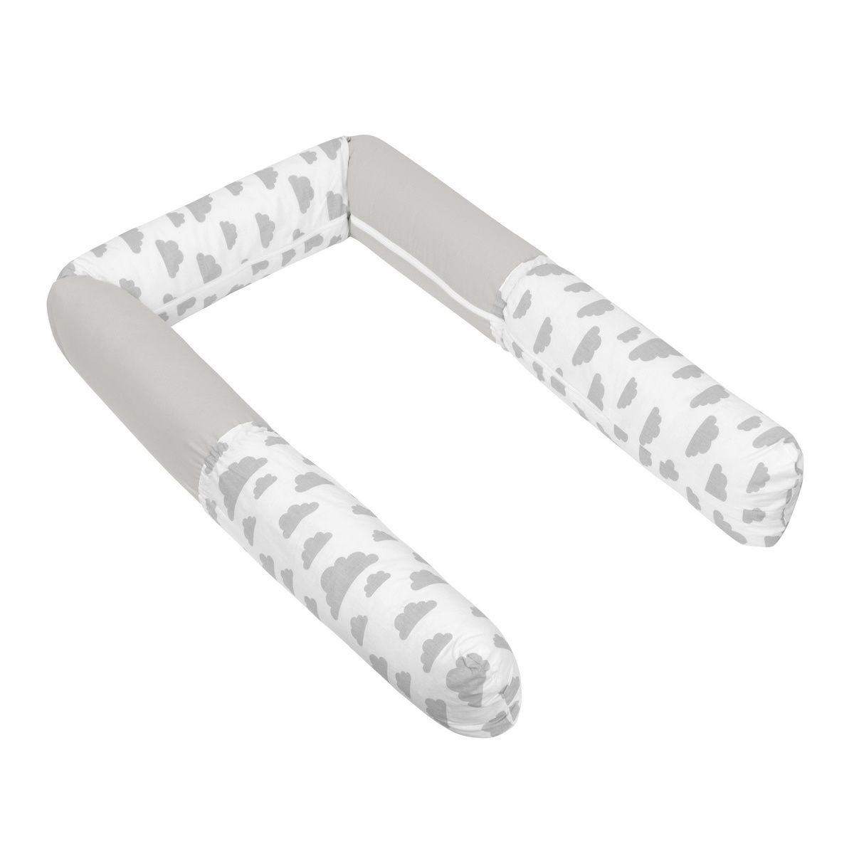 Bellatex Mantinel do postieľky valec Mráčiky sivá Bellatex Mantinel do postieľky valec Mráčiky sivá