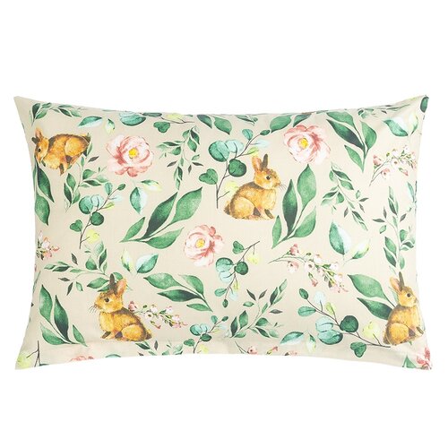 Bellatex Obliečka na vankúšik VIOLA Zajačik v lístí
