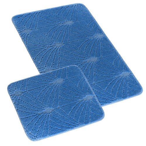 Bellatex Sada kúpeľňových predložiek Bany bez výkroja Nevädza tmavomodrá