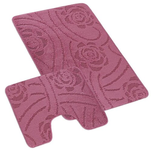 Bellatex Sada kúpeľňových predložiek Bany s výkrojom Ruže lila