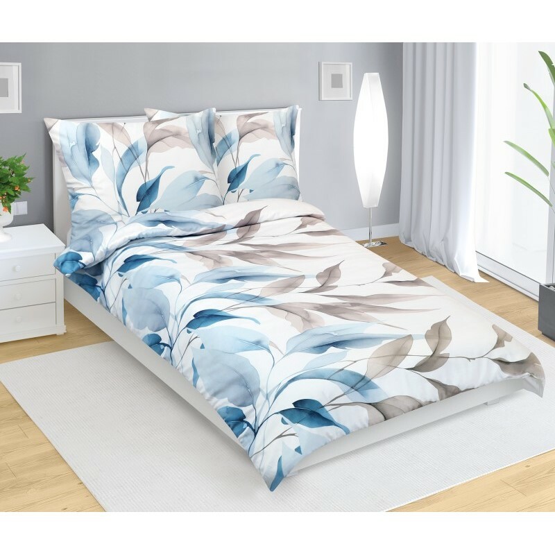 Bellatex Saténové povlečení Podzim modrá