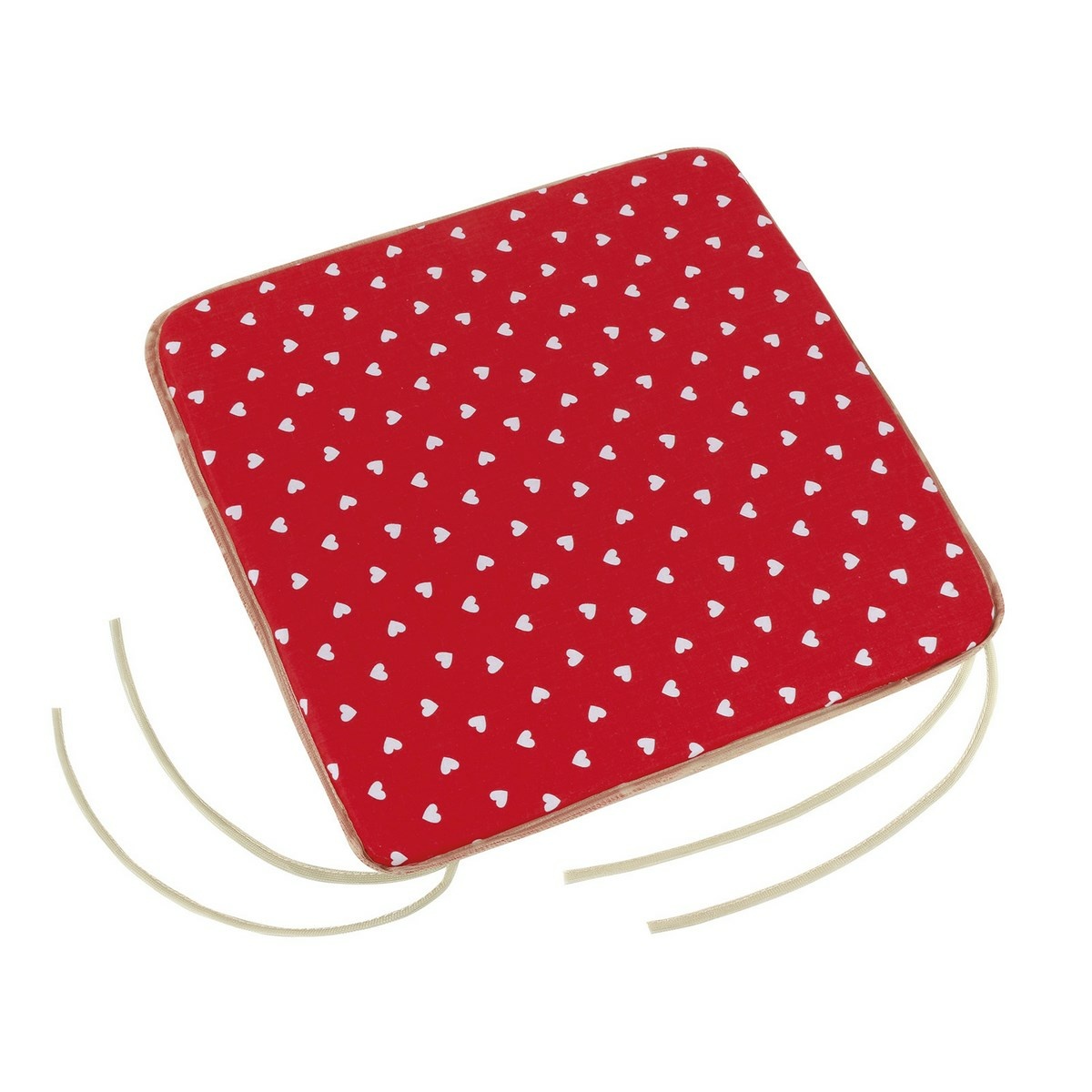 Bellatex Sedák Adela hladký Srdiečka červená Bellatex Sedák Adela hladký Srdiečka červená