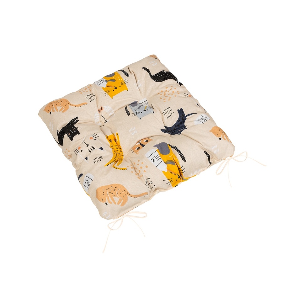 Bellatex Sedák Adéla prešívaný Mačka žltá