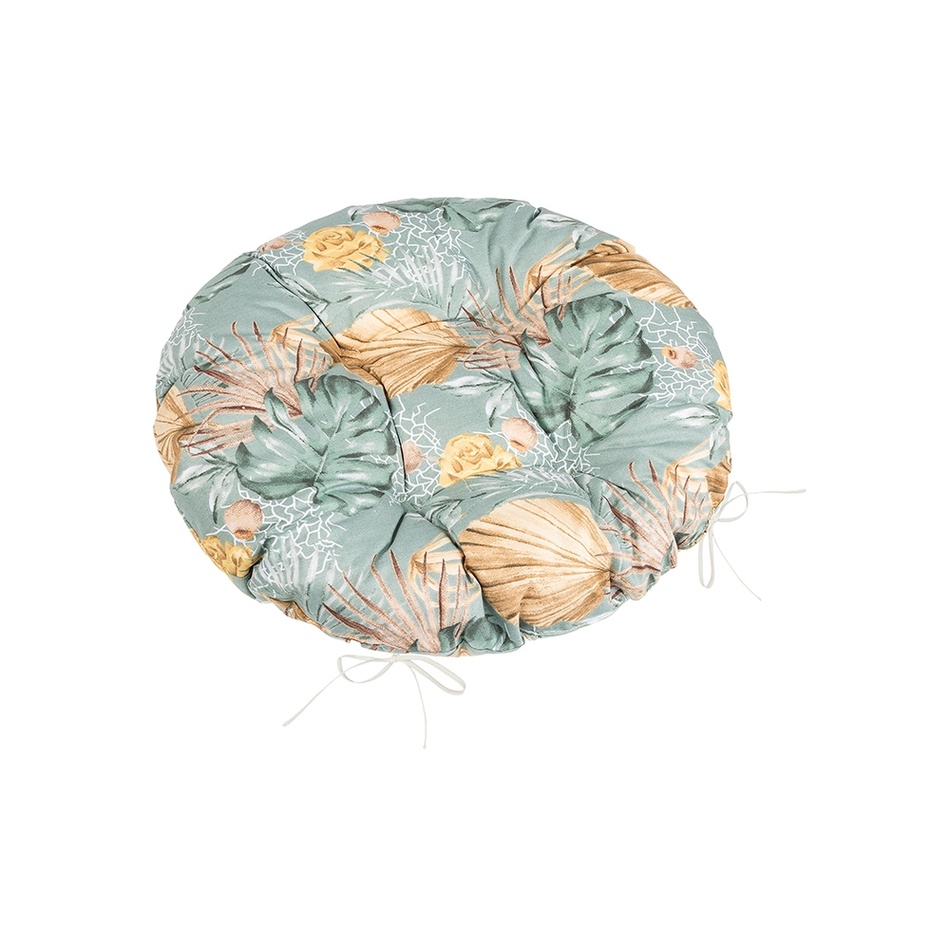 Bellatex Sedák Adéla prešívaný kulatý Monsteraruža žltá