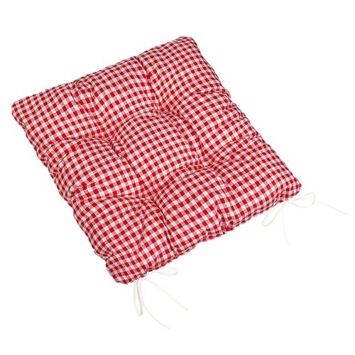 Bellatex Sedák Berta prešívaný Kocka červená