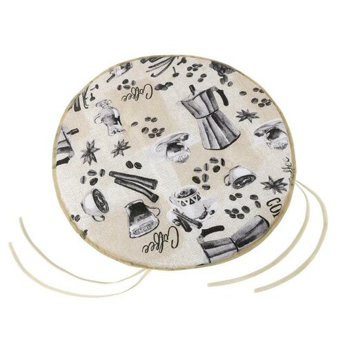 Bellatex Sedák EMA okrúhly hladký Kafíčko