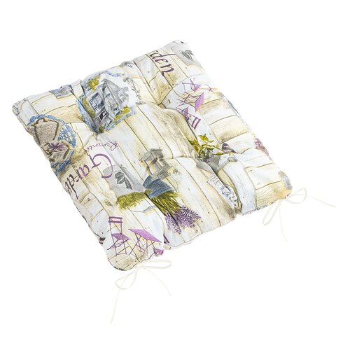 Bellatex Sedák EMA prešívaný Záhrada lila