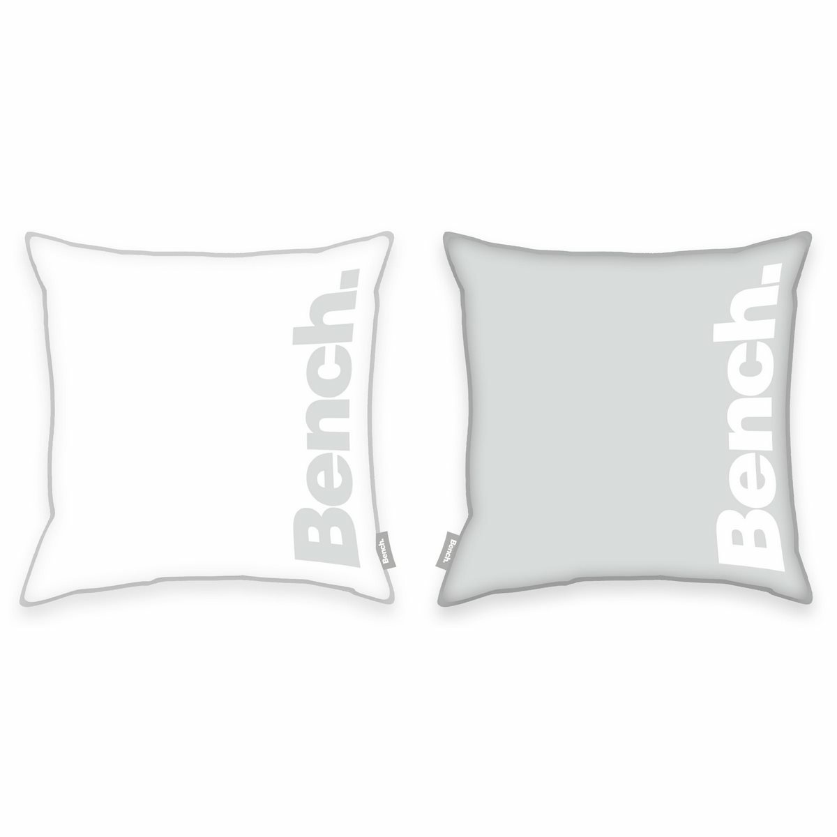 Bench Obliečka na vankúš sivo-biela