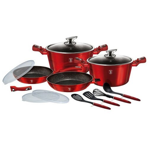 Berlinger Haus 13-dielna súprava riadu Burgundy Metallic Line I Berlinger Haus 13-dielna súprava riadu Burgundy Metallic Line I