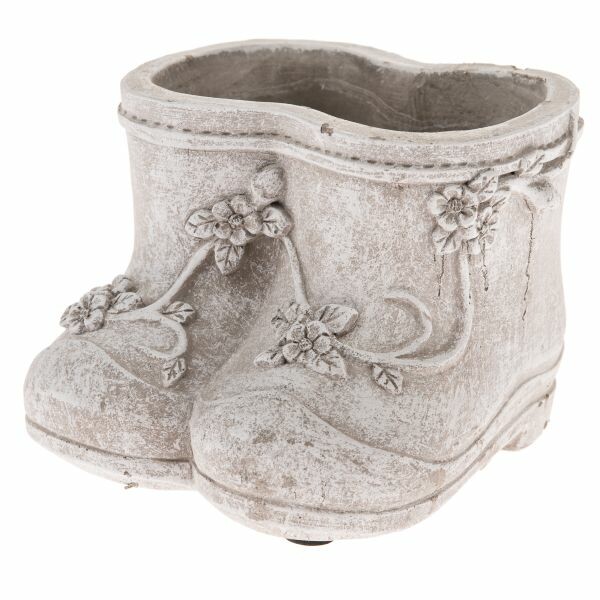 Betónový kvetináč Topánky