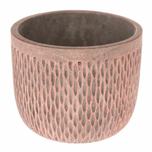 Betónový obal na kvetináč Savine ružová