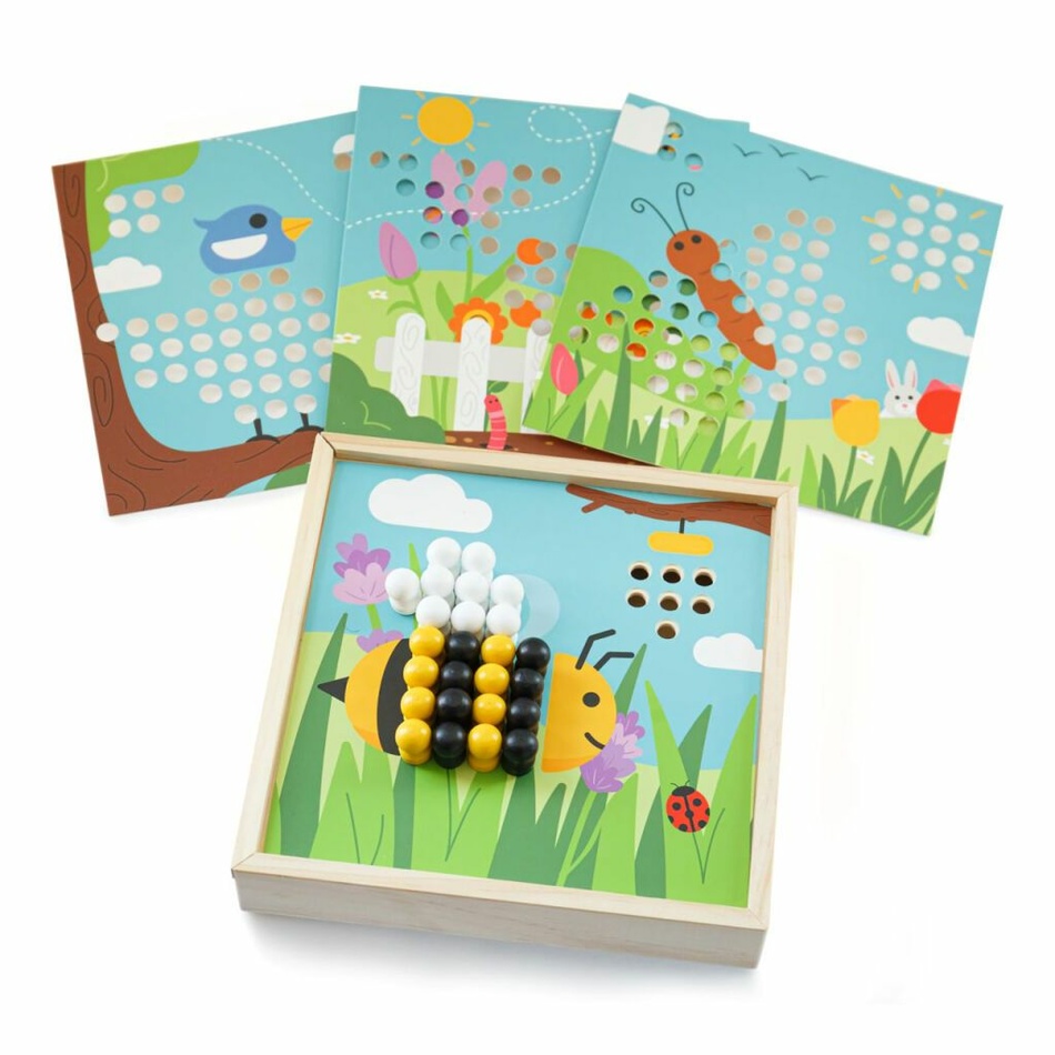 Bigjigs Toys Drevená mozaika Záhradka Bigjigs Toys Drevená mozaika Záhradka