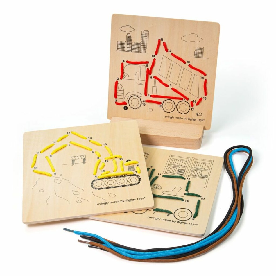 Bigjigs Toys Prevliekanie podľa čísel Stavebné stroje Bigjigs Toys Prevliekanie podľa čísel Stavebné stroje