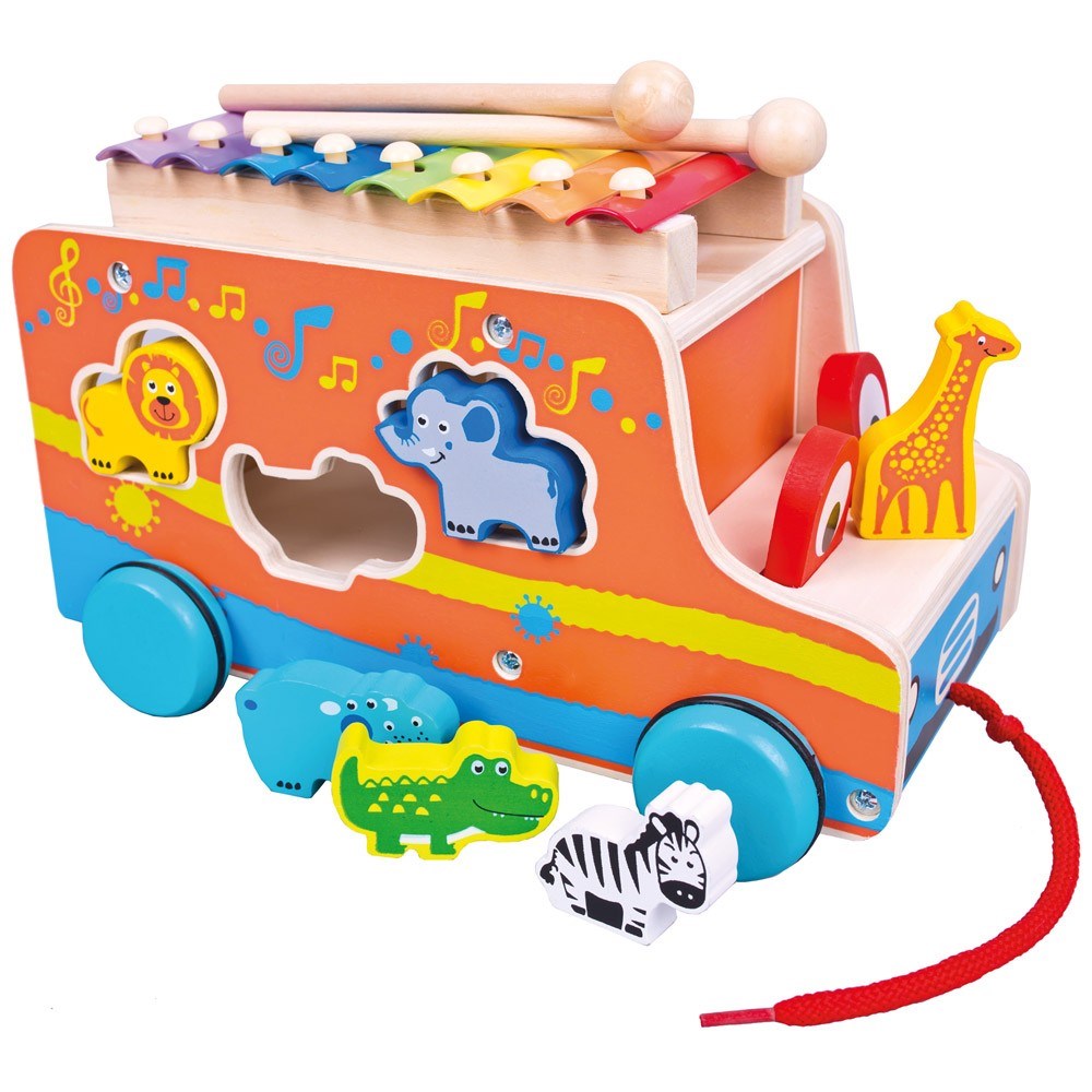 Bino auto vkladačka so xylofónom Bino auto vkladačka so xylofónom