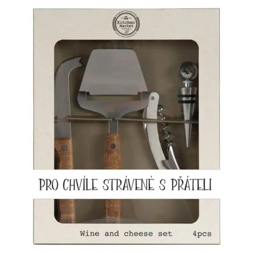 Bohemia Gifts Darčeková sada na krájanie syra - Přátelé