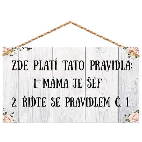 Bohemia Gifts Dekorační obrázok - Pravidla Bohemia Gifts Dekorační obrázok - Pravidla