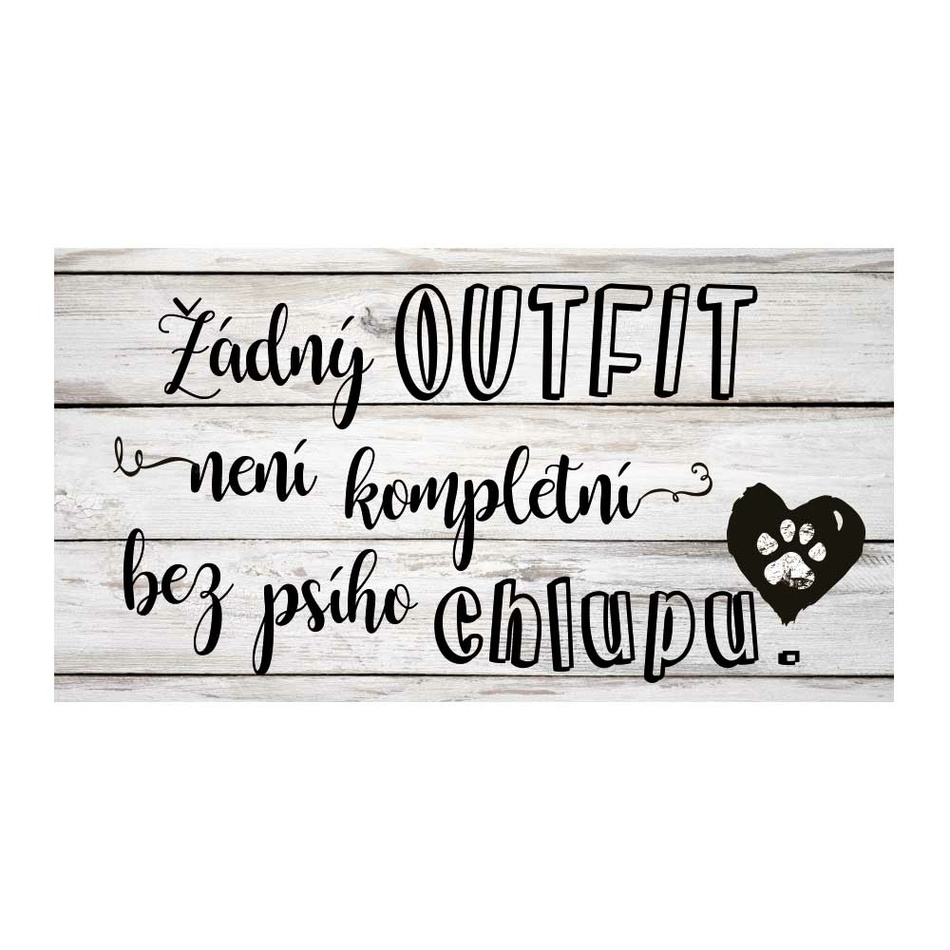 Bohemia Gifts Dekoračný obrázok - Outfit chlupy Bohemia Gifts Dekoračný obrázok - Outfit chlupy