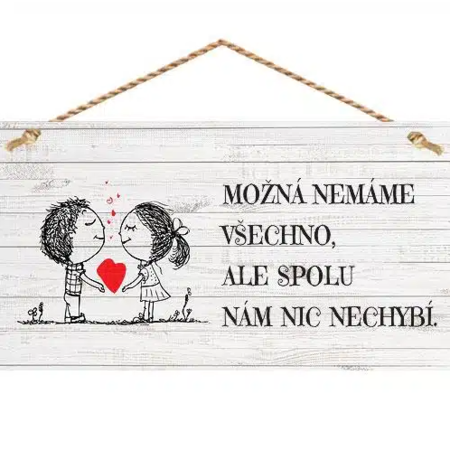 Bohemia Gifts Dekoračný obrázok na zavesenie - Spolu Bohemia Gifts Dekoračný obrázok na zavesenie - Spolu