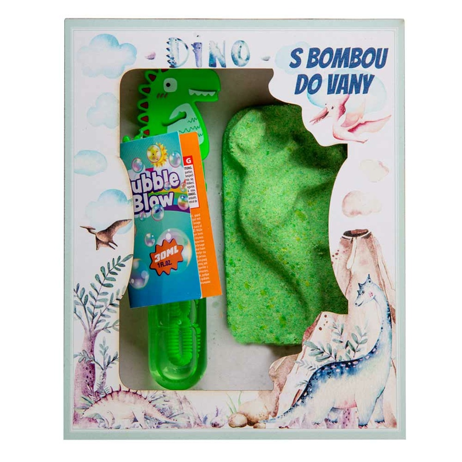 Bohemia Gifts Detská súprava do kúpeľa pre chlapcov DINO Bohemia Gifts Detská súprava do kúpeľa pre chlapcov DINO