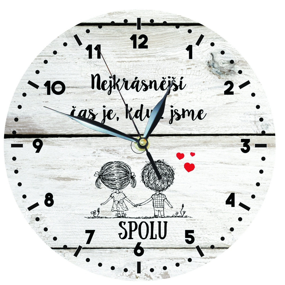 Bohemia Gifts Drevené hodiny - Pro zamilované Bohemia Gifts Drevené hodiny - Pro zamilované