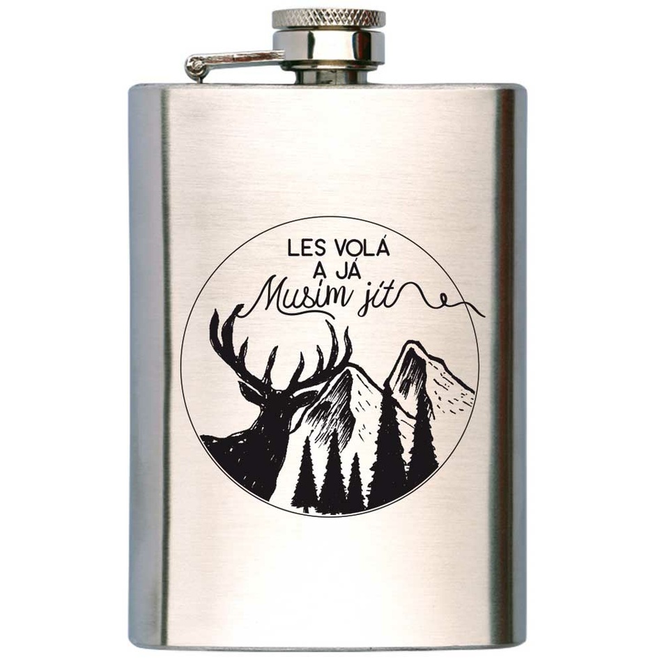 Bohemia Gifts Ploskačka na alkohol - Les volá