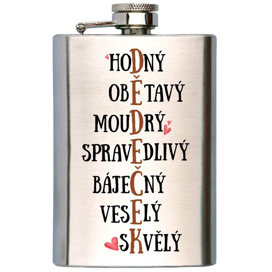 Bohemia Gifts Ploskačka na alkohol - Pro dědečka