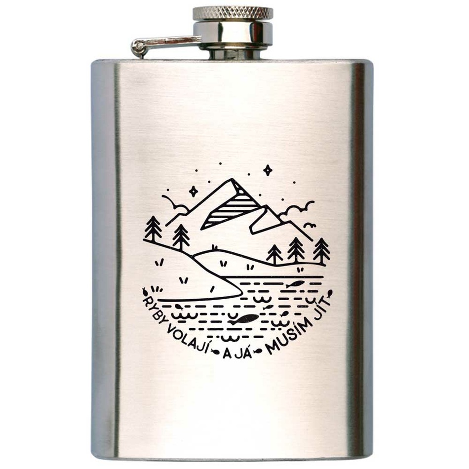 Bohemia Gifts Ploskačka na alkohol - Ryby volají