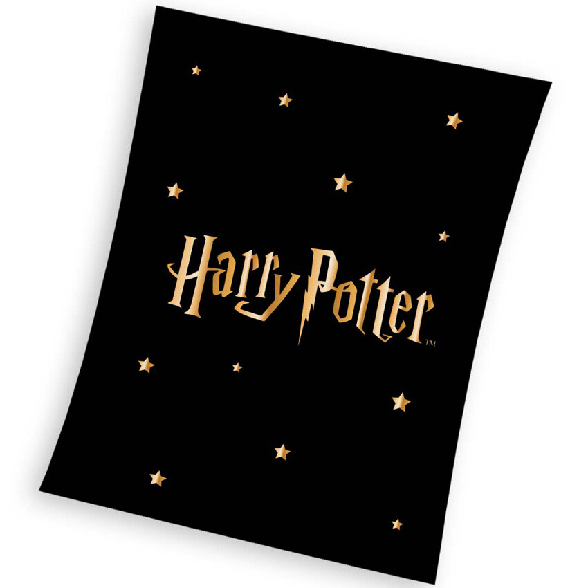 Carbotex Detská deka Harry Potter Gold Stars