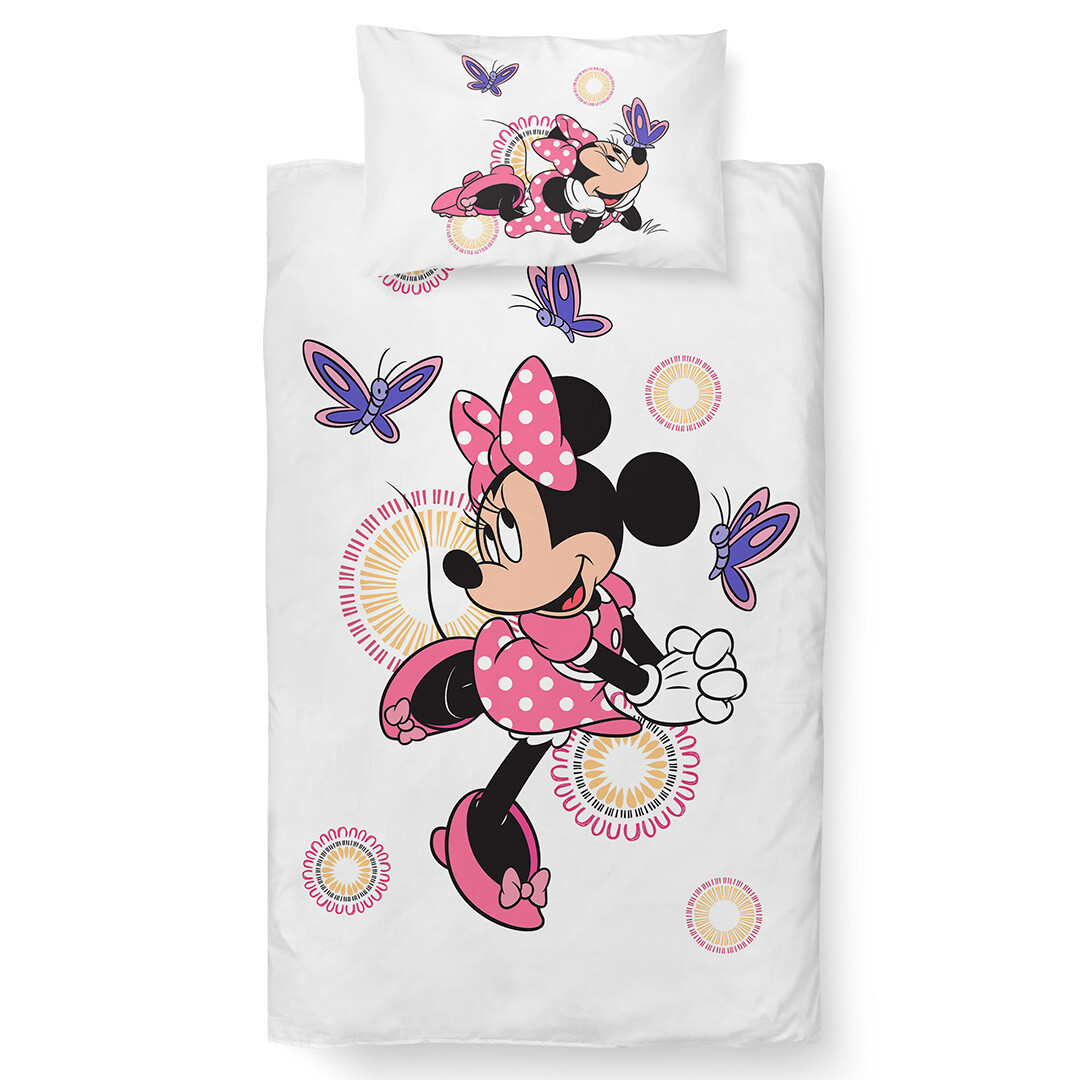 Carbotex Detská posteľná bielizeň Minnie aMotýliky